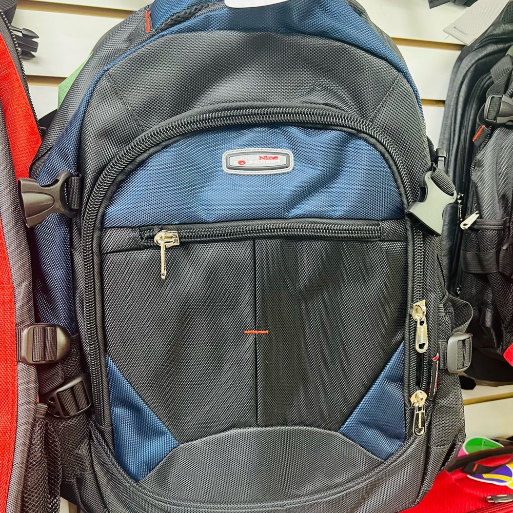 Puli Black and Blue Men's Backpack